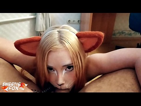 ❤️ Kitsune s'empassa la polla i es corre a la boca ❤️ Porno a nosaltres